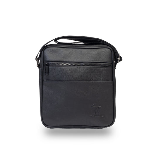Borsa da uomo in vera pelle nera Miror