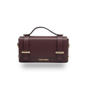 Borsa da donna in vera pelle bordeaux Natalia