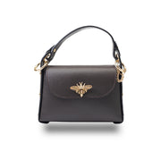 Borsa da donna in pelle naturale marrone scuro Iris