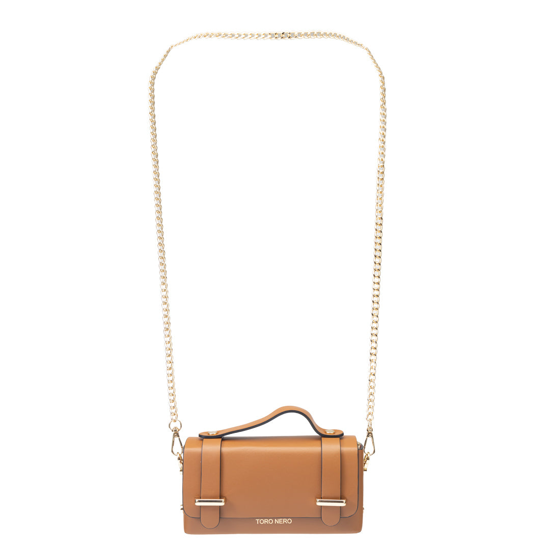 Borsa da donna in vera pelle marrone Natalia