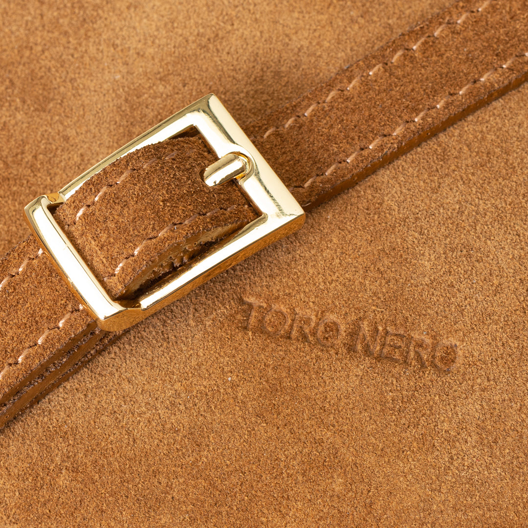Borsa da donna in vera pelle marrone Renata