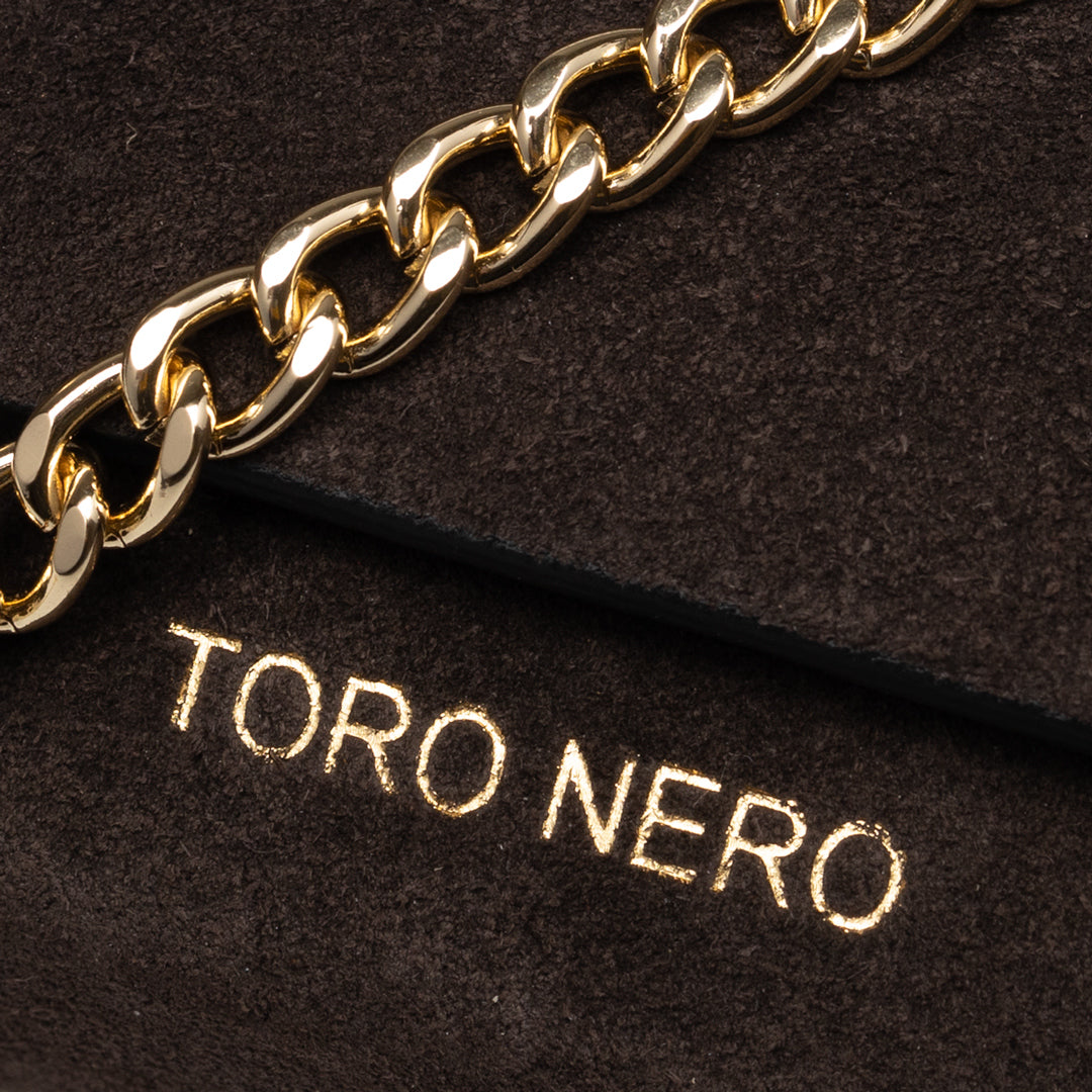 Sac à main femme en cuir véritable marron foncé - cuir suédé Natalia
