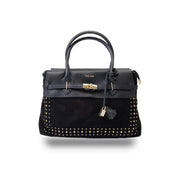 Borsa da donna in vera pelle nera Mira