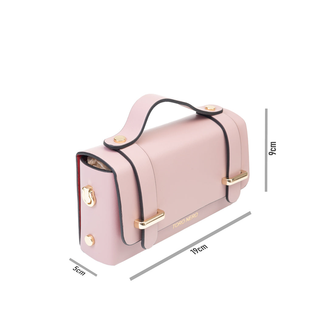 Borsa da donna in vera pelle rosa Natalia