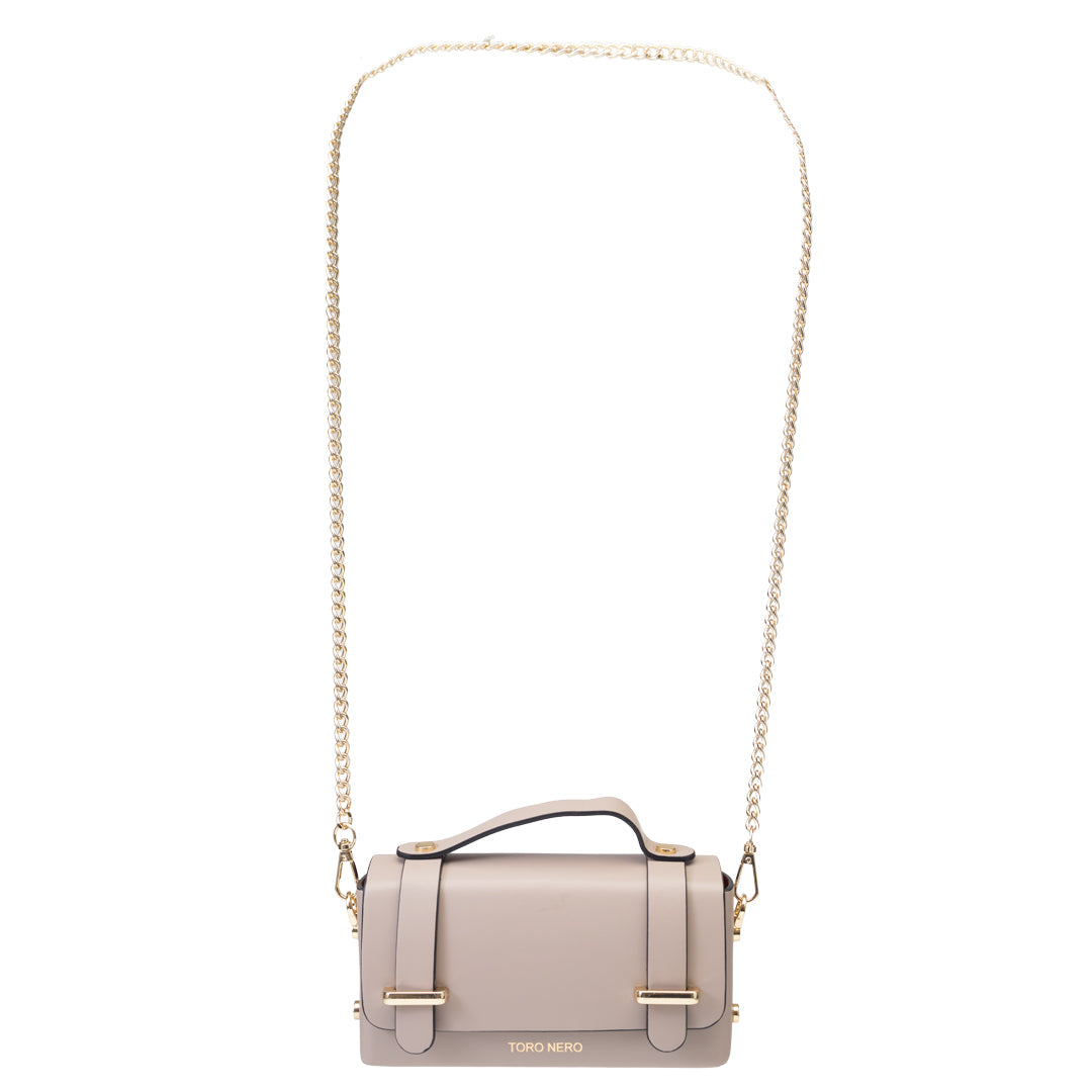 Borsa da donna in vera pelle rosa cipria Natalia