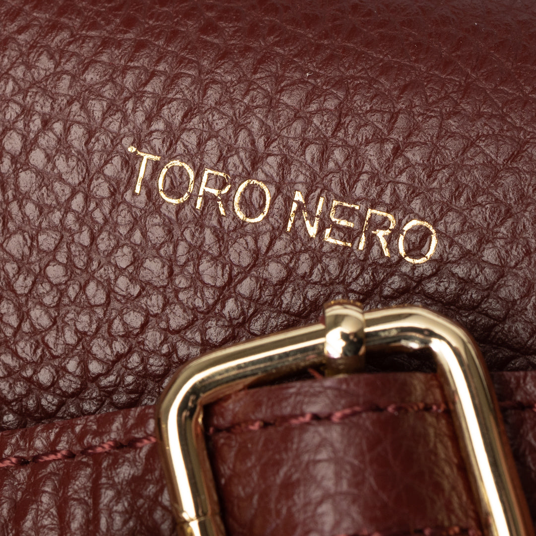 Borsa da donna in vera pelle bordeaux Mira