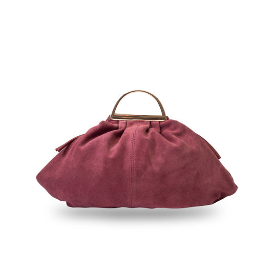 Borsa da donna in vera pelle bordeaux Monica
