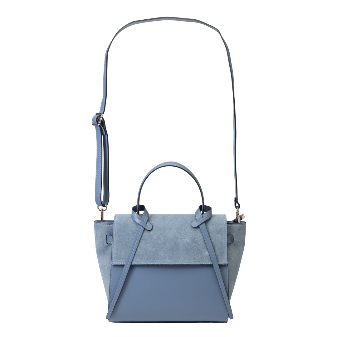 Sac à main pour femme en daim bleu clair Erika