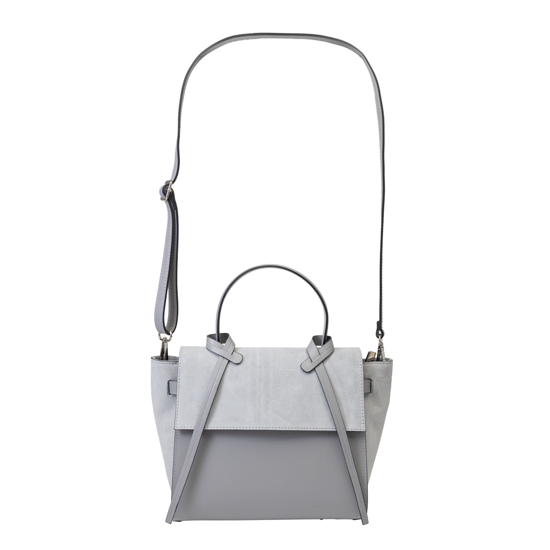 Damenhandtasche aus grauem Wildleder Erika