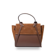 Borsa da donna in vera pelle marrone-marrone Erika