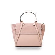 Women's bag made of natural pink suede leather Erika