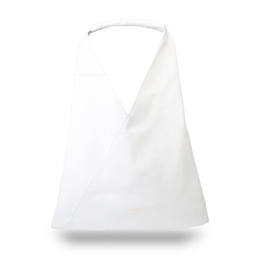 Borsa da donna in pelle naturale bianca Camelia