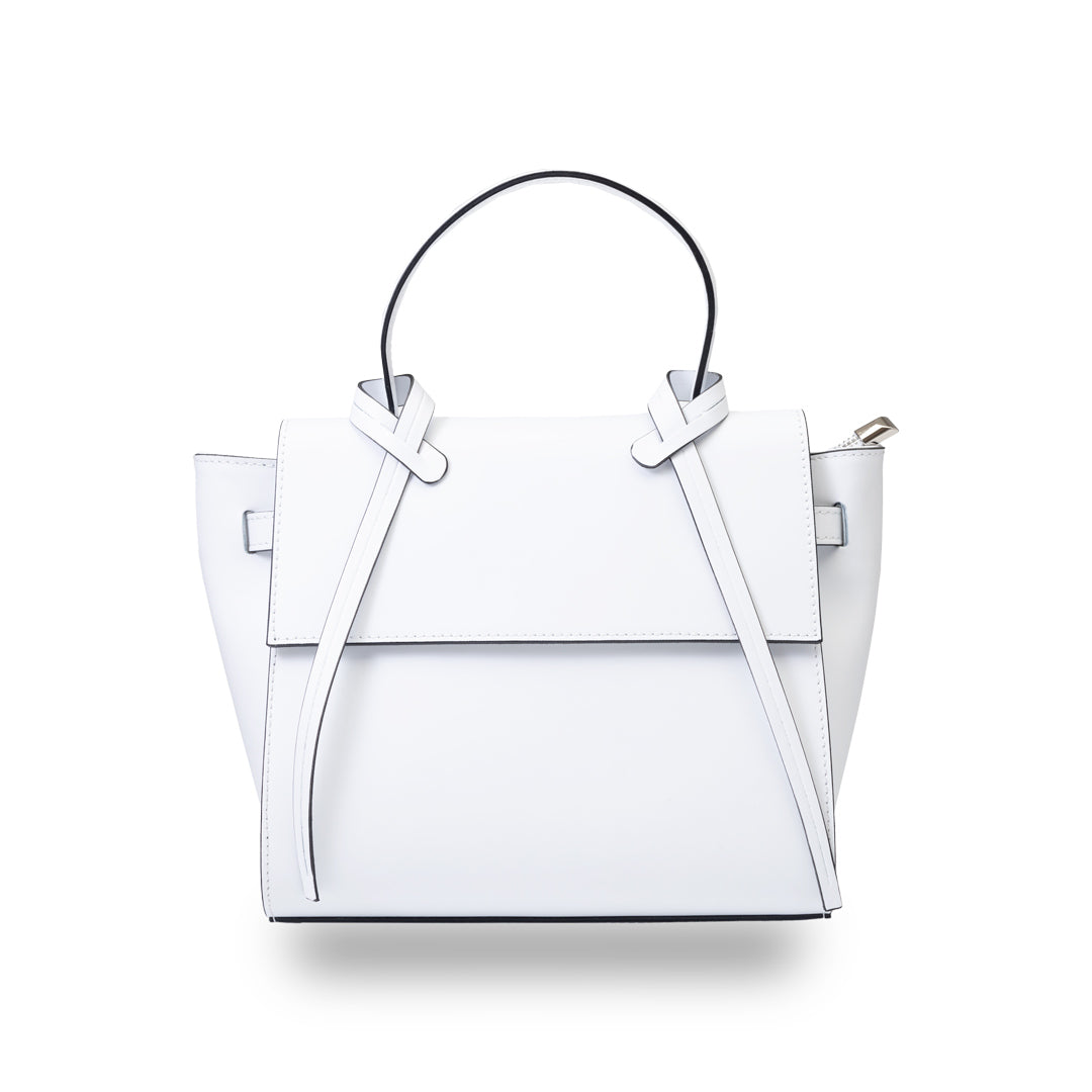 Borsa da donna in pelle naturale bianca Erika