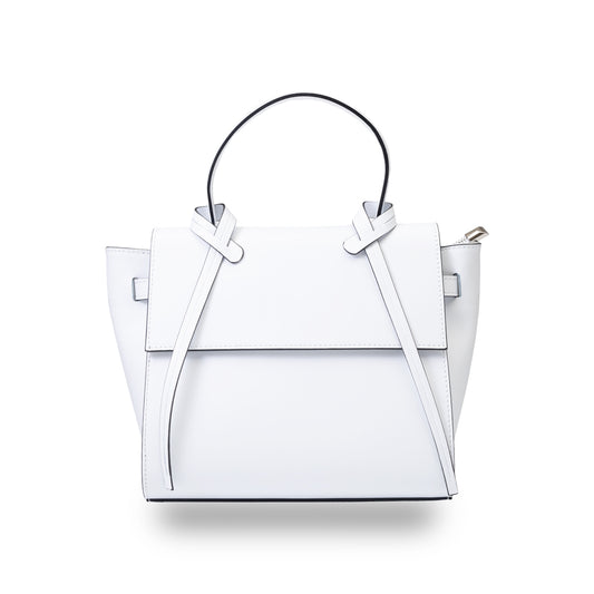 Borsa da donna in pelle naturale bianca Erika