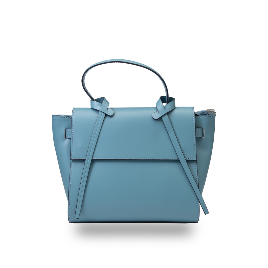 Borsa da donna in vera pelle blu Erika