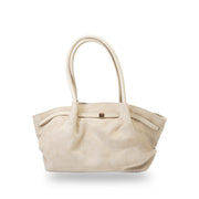 Borsa da donna in vera pelle beige Elena
