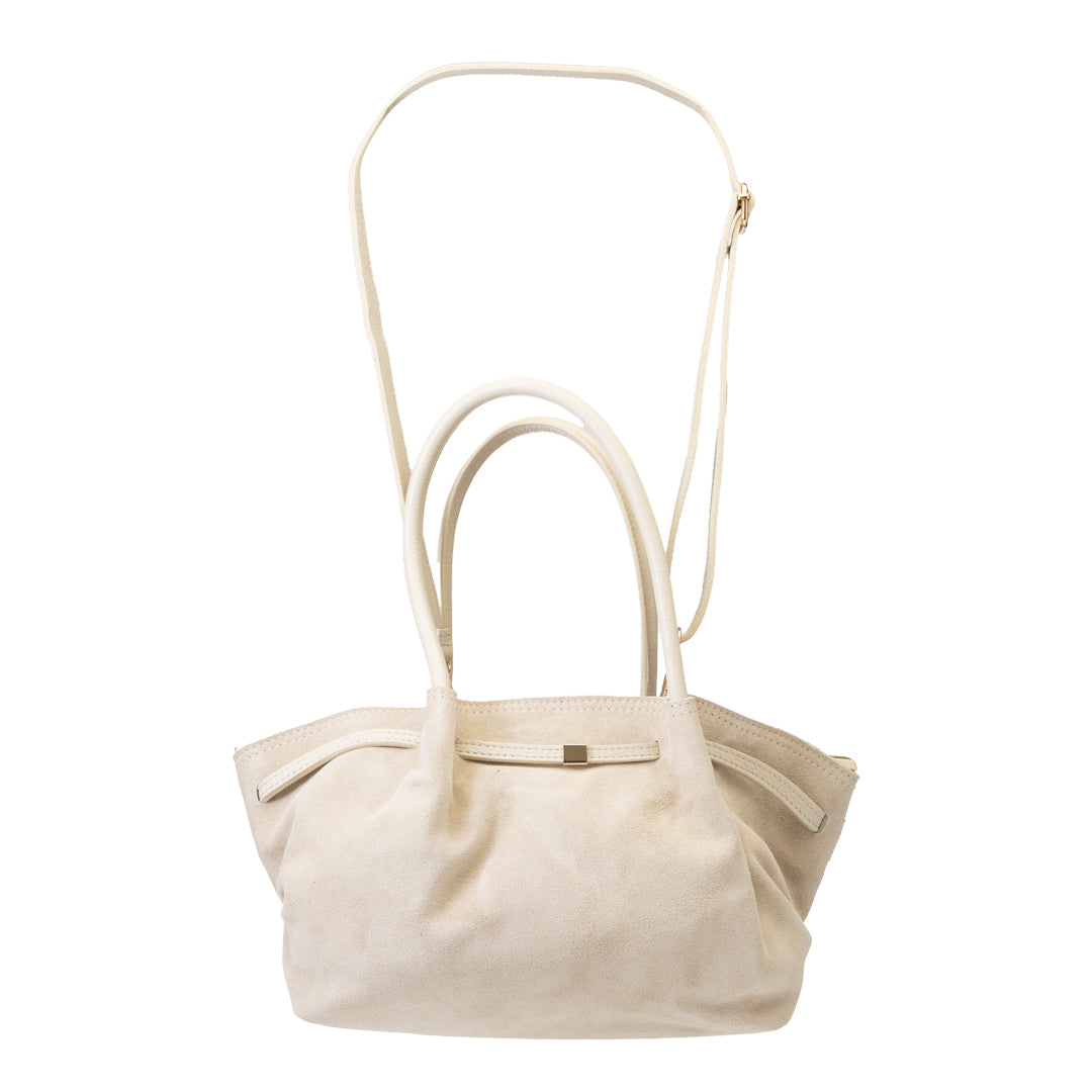 Borsa da donna in vera pelle beige Elena