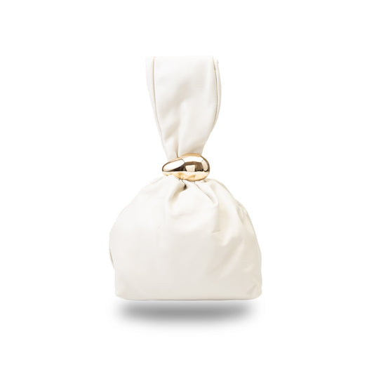 Borsa da donna in vera pelle beige Eliza