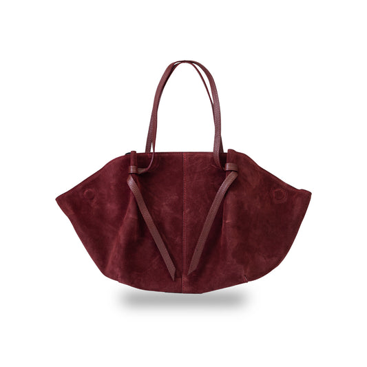Borsa da donna in pelle naturale bordeaux Alice