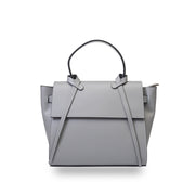 Borsa da donna in vera pelle grigia Erika