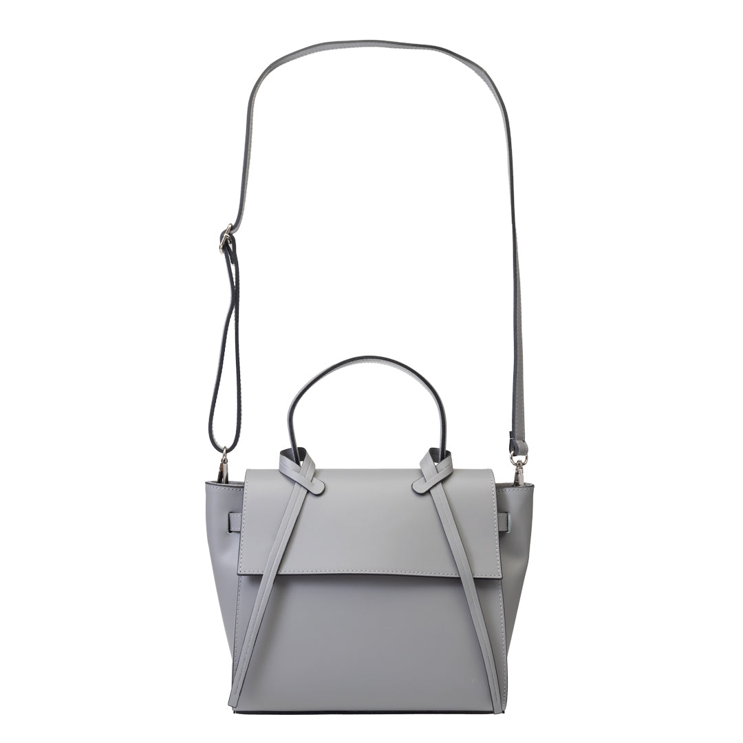 Borsa da donna in vera pelle grigia Erika