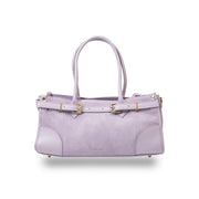 Borsa da donna in vera pelle lilla Evelin
