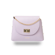Borsa da donna in vera pelle lilla Raisa