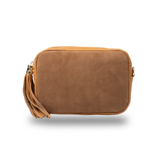 Borsa da donna in vera pelle marrone Ancuta