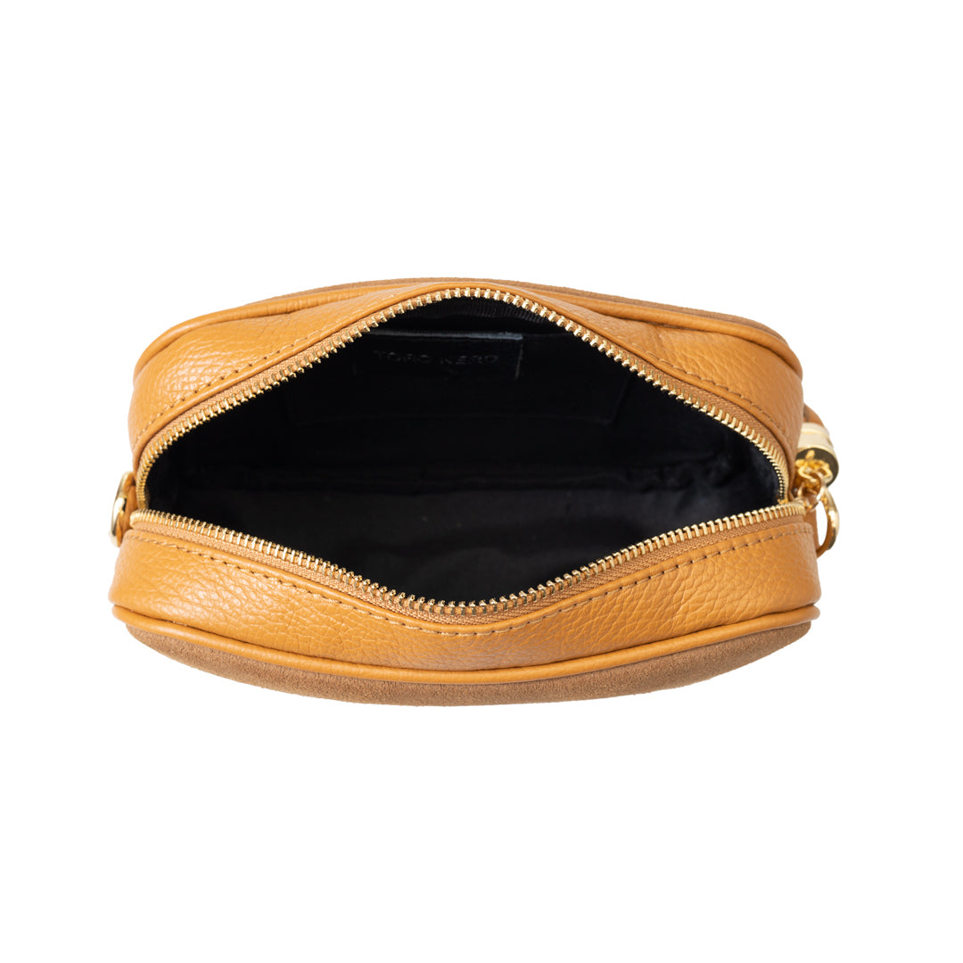 Borsa da donna in vera pelle marrone Ancuta