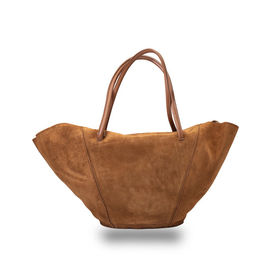Borsa da donna in vera pelle marrone Diana