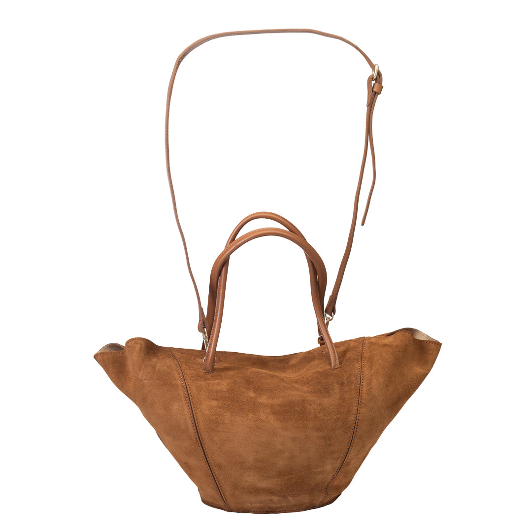 Borsa da donna in vera pelle marrone Diana