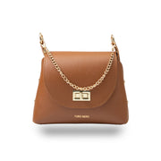 Borsa da donna in pelle naturale marrone Raisa