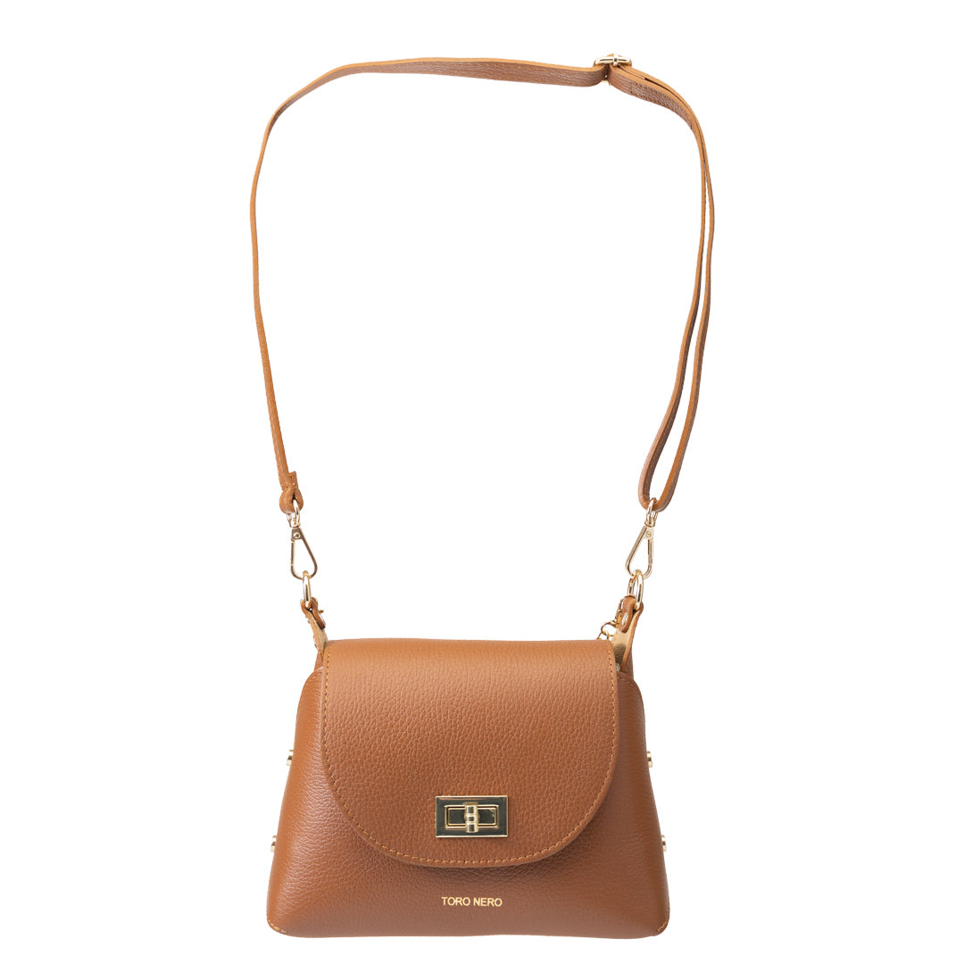 Borsa da donna in pelle naturale marrone Raisa