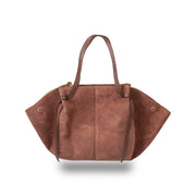 Borsa da donna in vera pelle color cuoio Alice