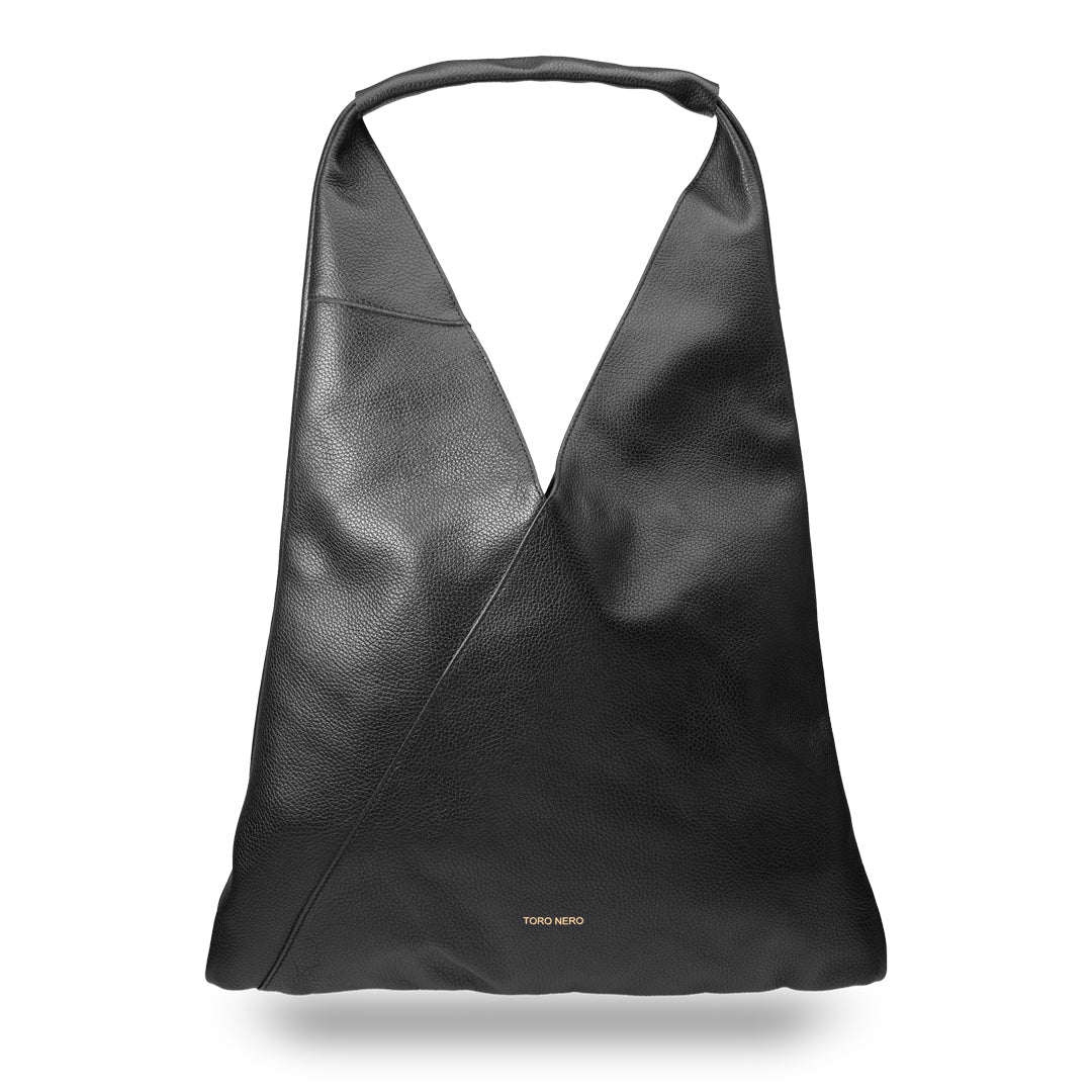Borsa da donna in vera pelle nera Camelia