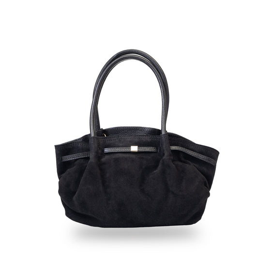 Borsa da donna in vera pelle nera Elena