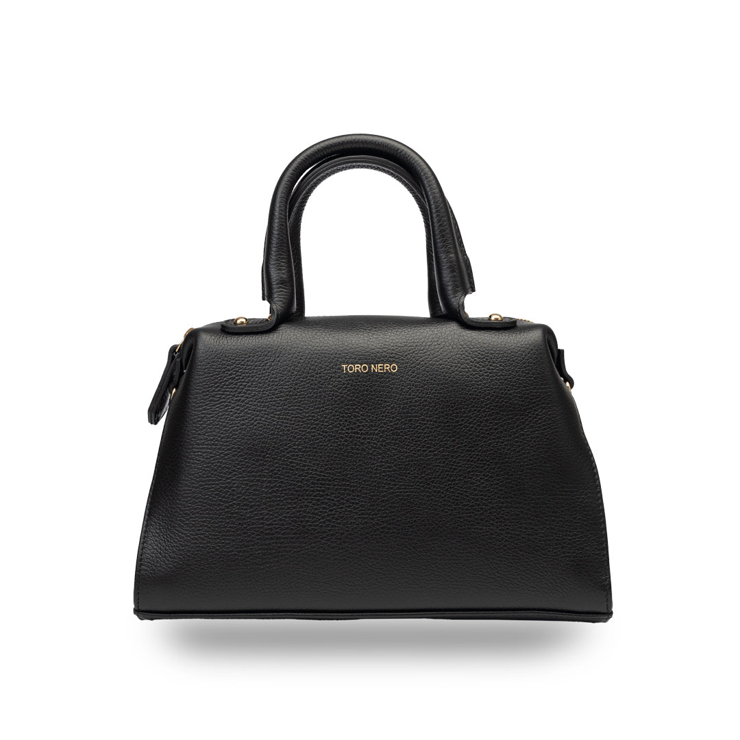 Geanta dama din piele naturala negru Nicoleta