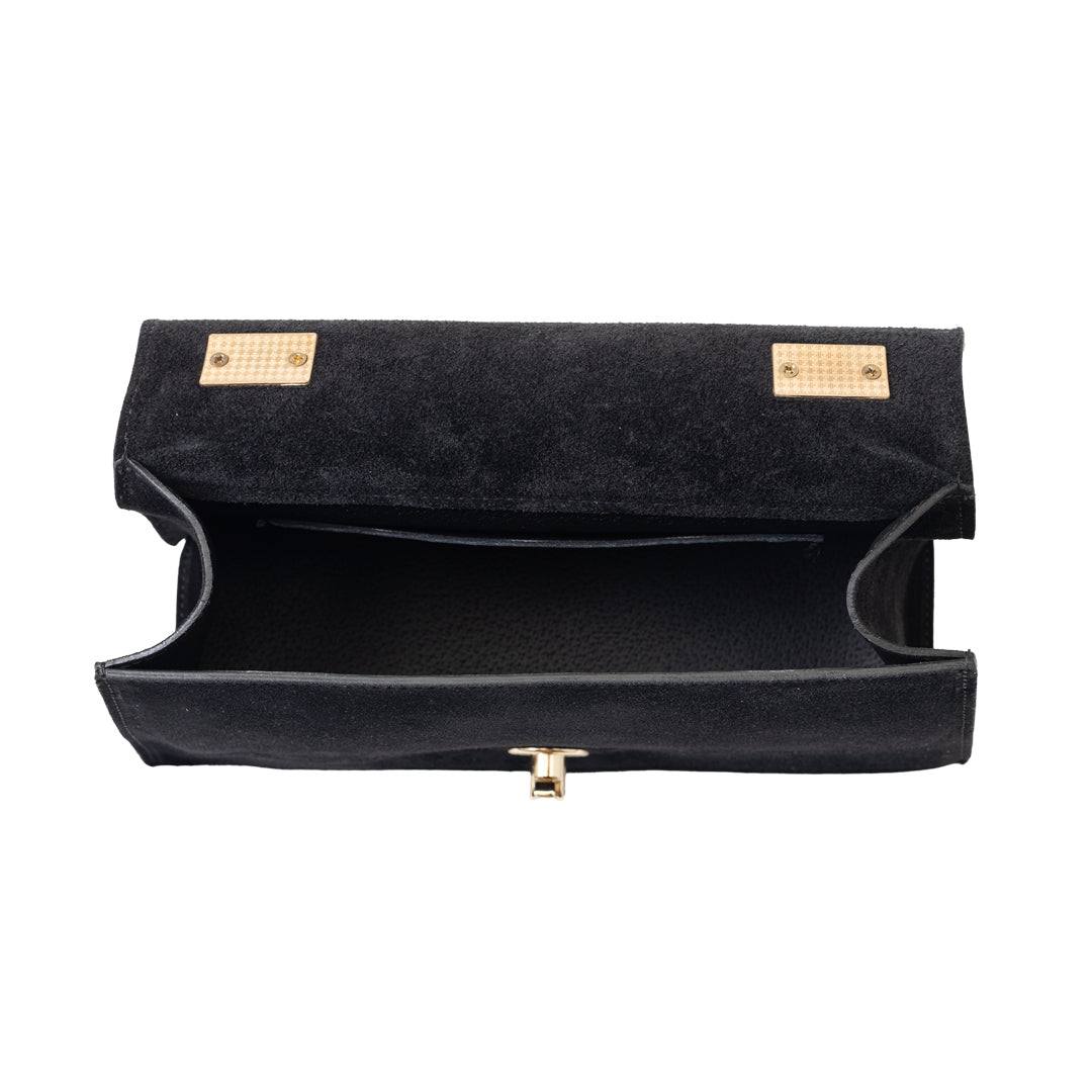Borsa da donna in vera pelle nera Verona