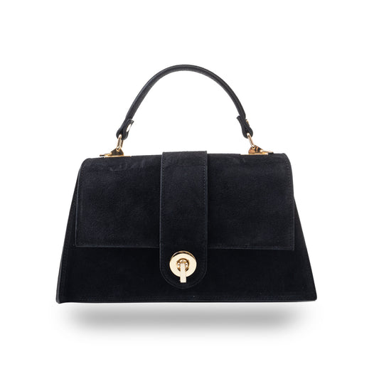 Borsa da donna in vera pelle nera Verona