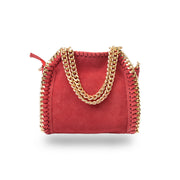 Borsa da donna in vera pelle rossa Ilona