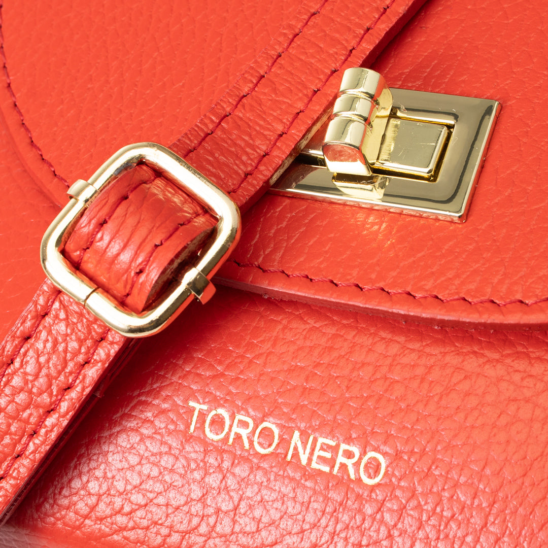 Borsa da donna in vera pelle rossa Raisa