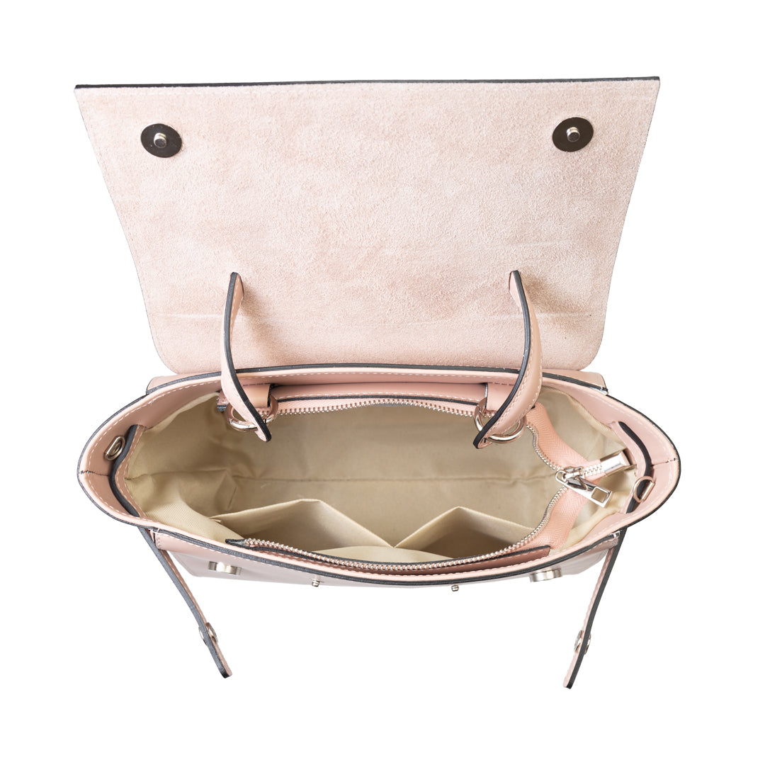 Borsa da donna in vera pelle rosa Erika