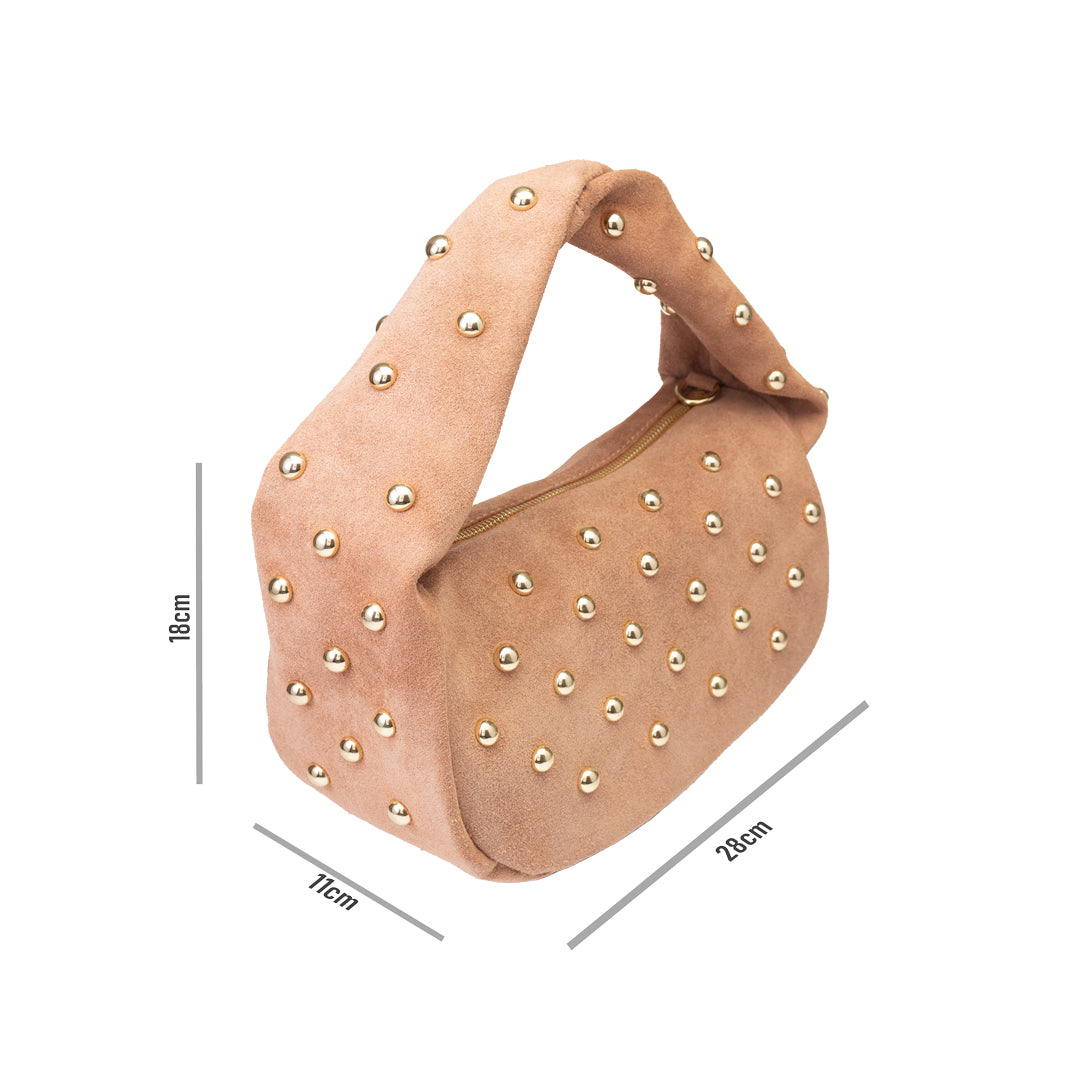 Borsa da donna in vera pelle rosa Naty