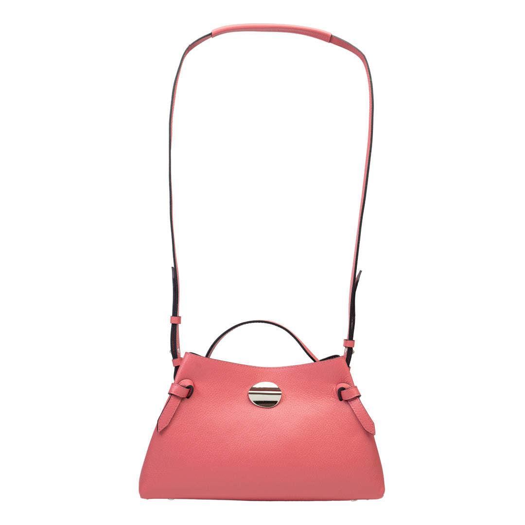 Borsa da donna in pelle rosa salmone Tania