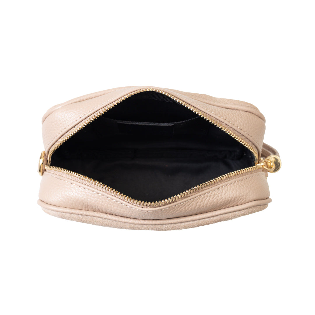 Borsa da donna in vera pelle rosa pallido Ancuta
