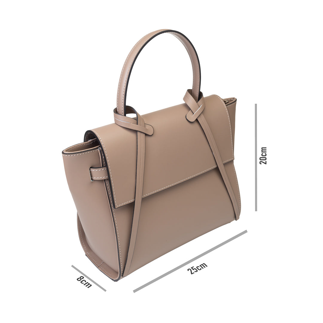 Borsa da donna in vera pelle talpa Erika