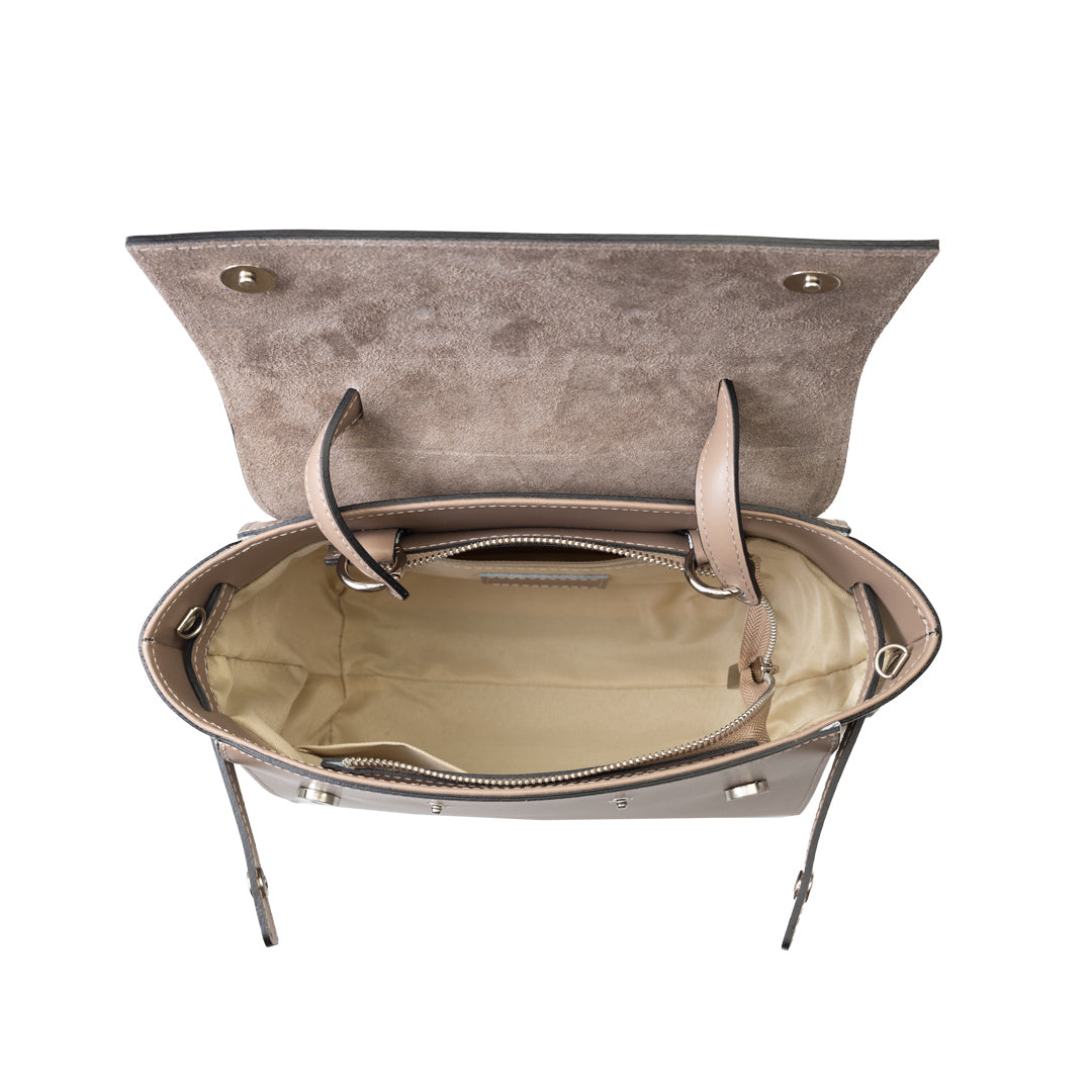 Borsa da donna in vera pelle talpa Erika