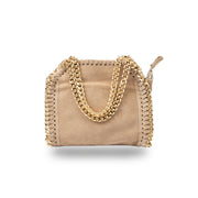 Borsa da donna in pelle naturale tortora Ilona