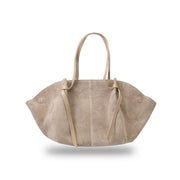 Borsa da donna in vera pelle tortora chiaro Alice