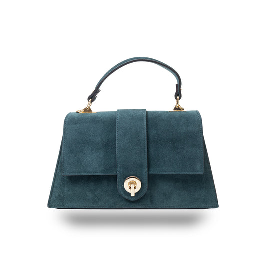 Borsa da donna in vera pelle verde Verona